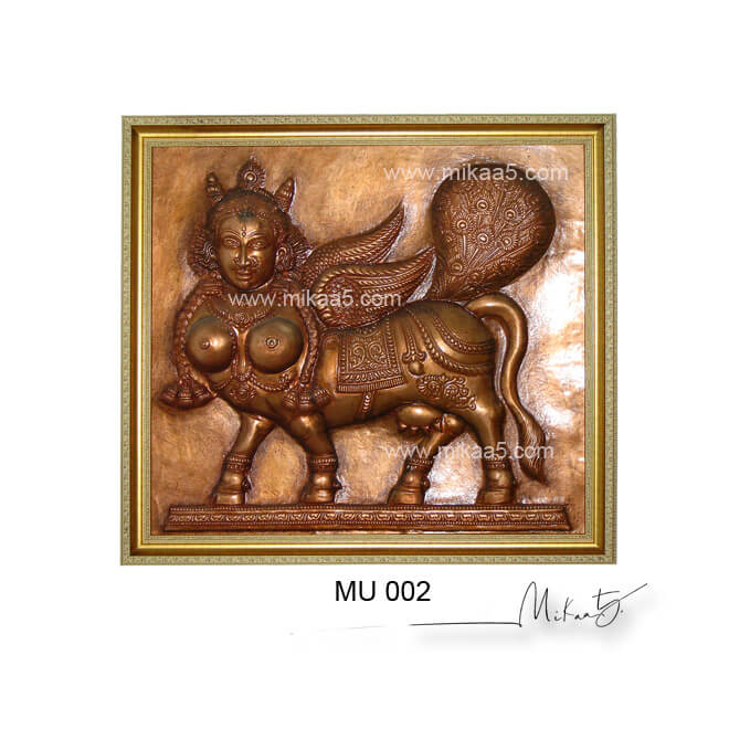 Traditional Kamadhenu wall mural