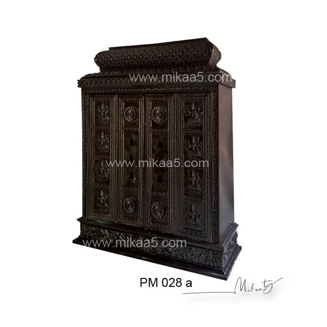 Wooden Pooja Mandirs collections designed doors - Image 2