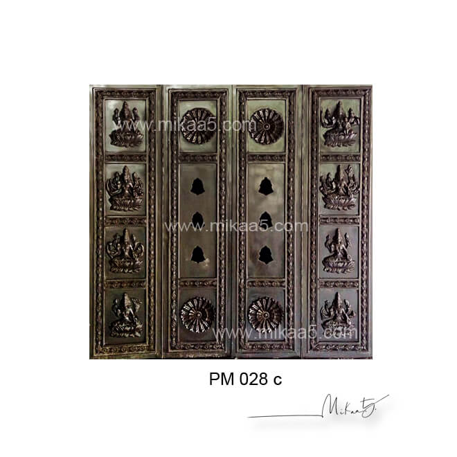 Wooden Pooja Mandirs collections designed doors - Image 4