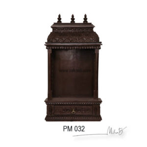 Spiritual Space with Handcrafted Wooden Pooja Mandapams