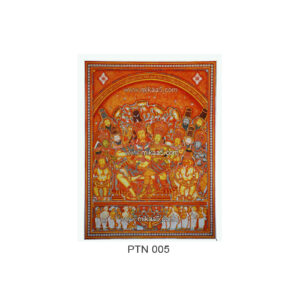 Lord Shiva & Parvathi Tanjore Painting